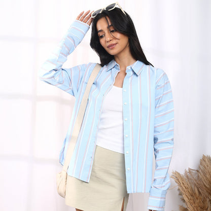 Striped Boxy Shirt
