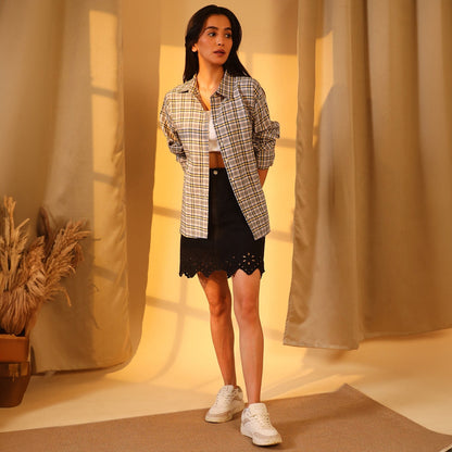 Tartan Plaid Boxy Shirt