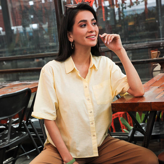 Solid Boxy Shirt