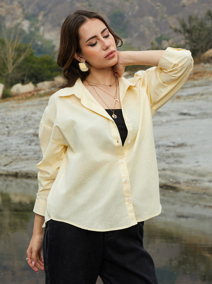 Solid Oversized Shirt
