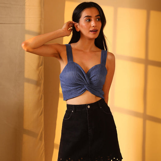 Creased Knot Top