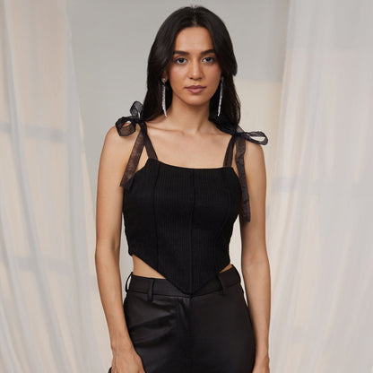 Textured Corset Top