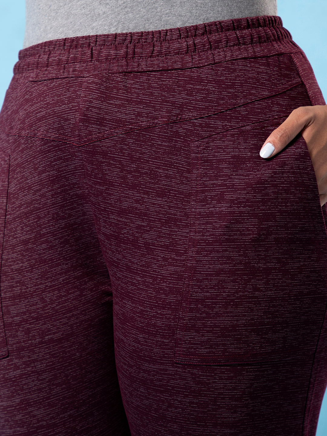 Stylish Casual Maroon Joggers
