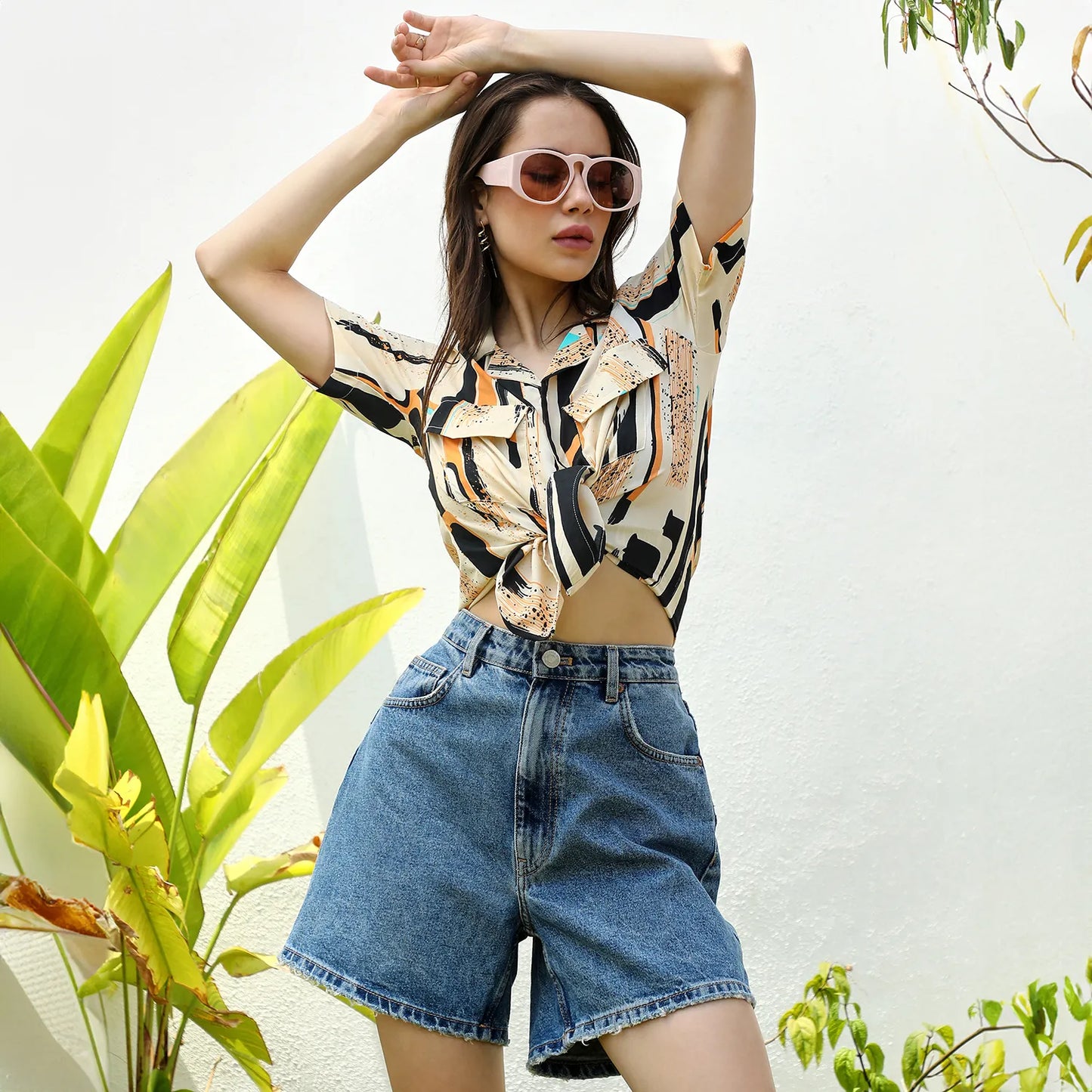 Abstract Print Top