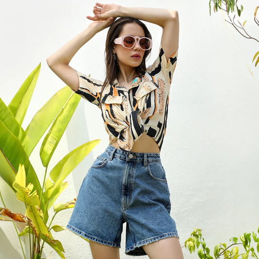 Abstract Print Top