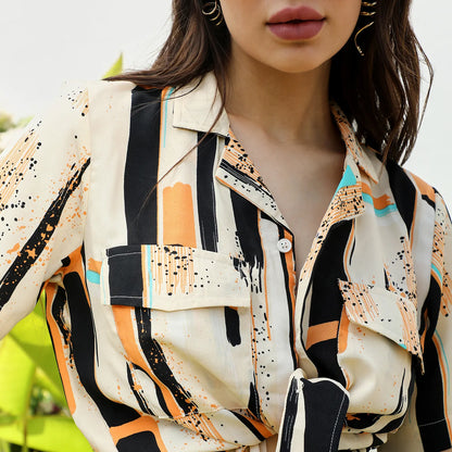 Abstract Print Top