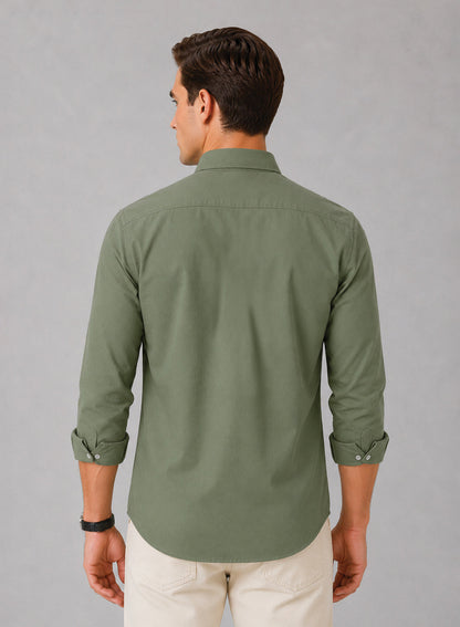 ADRO Premium Oxford Cotton Casual Shirt – Celadon