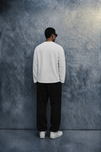 divine judgment waffle t shirt-White