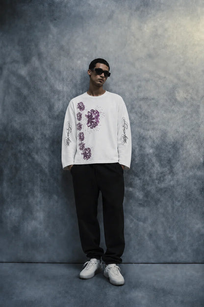 bloom state waffle T shirt-White