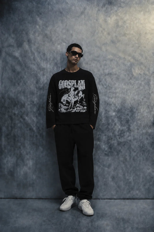 wild state waffle T-shirt-Black