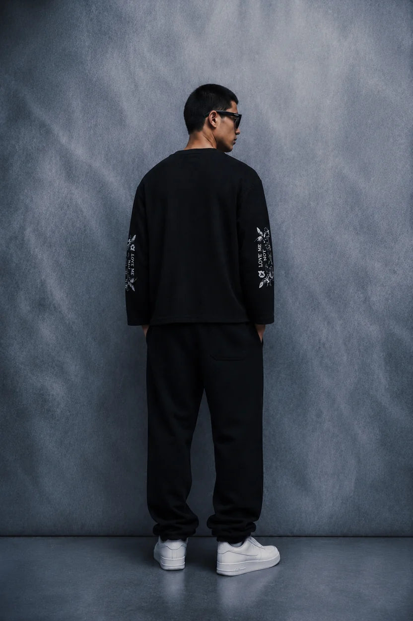 Cupid State Waffle T shirt-Black
