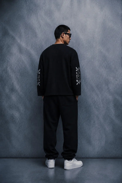 Cupid State Waffle T shirt-Black