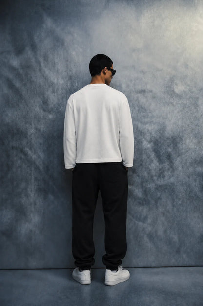 skeletal state waffle T-shirt-White