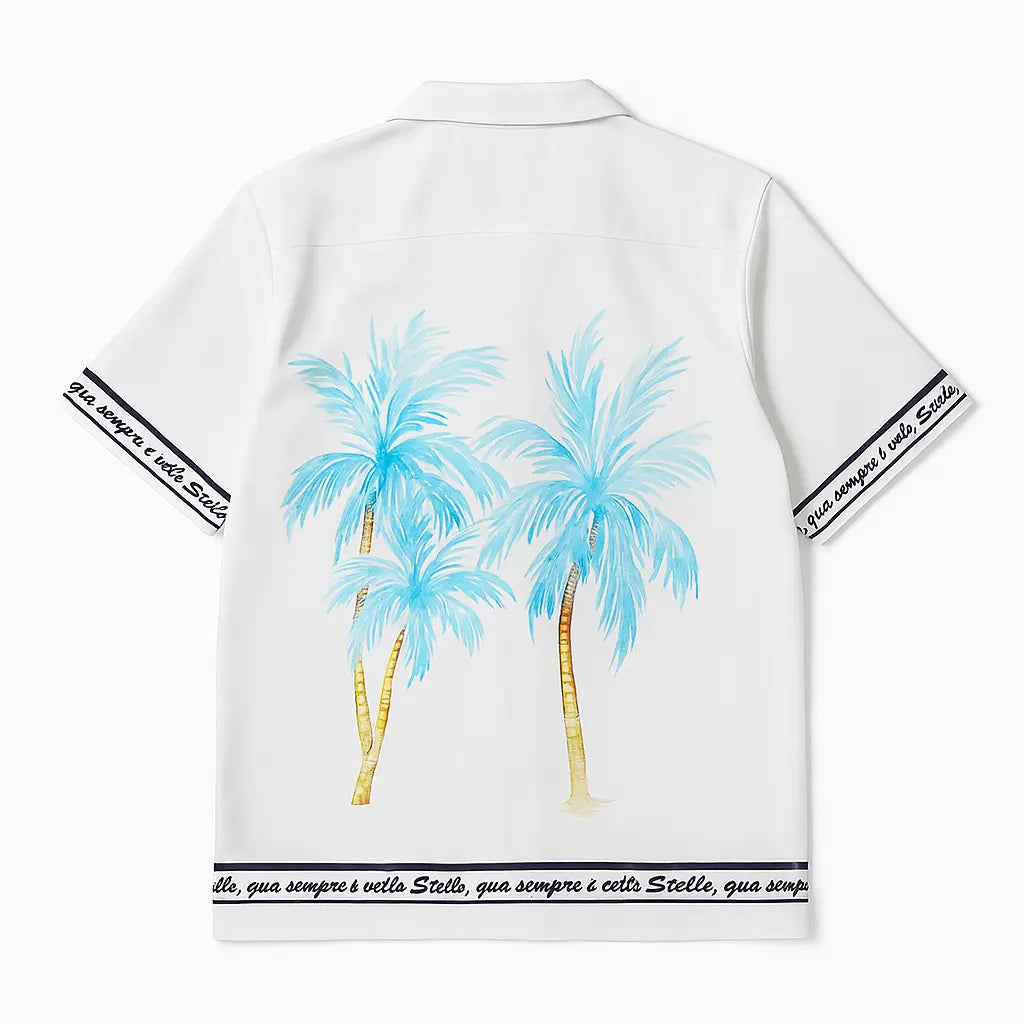 Liberta Racer Printed White Shirt FLYAF