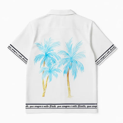 Liberta Racer Printed White Shirt FLYAF