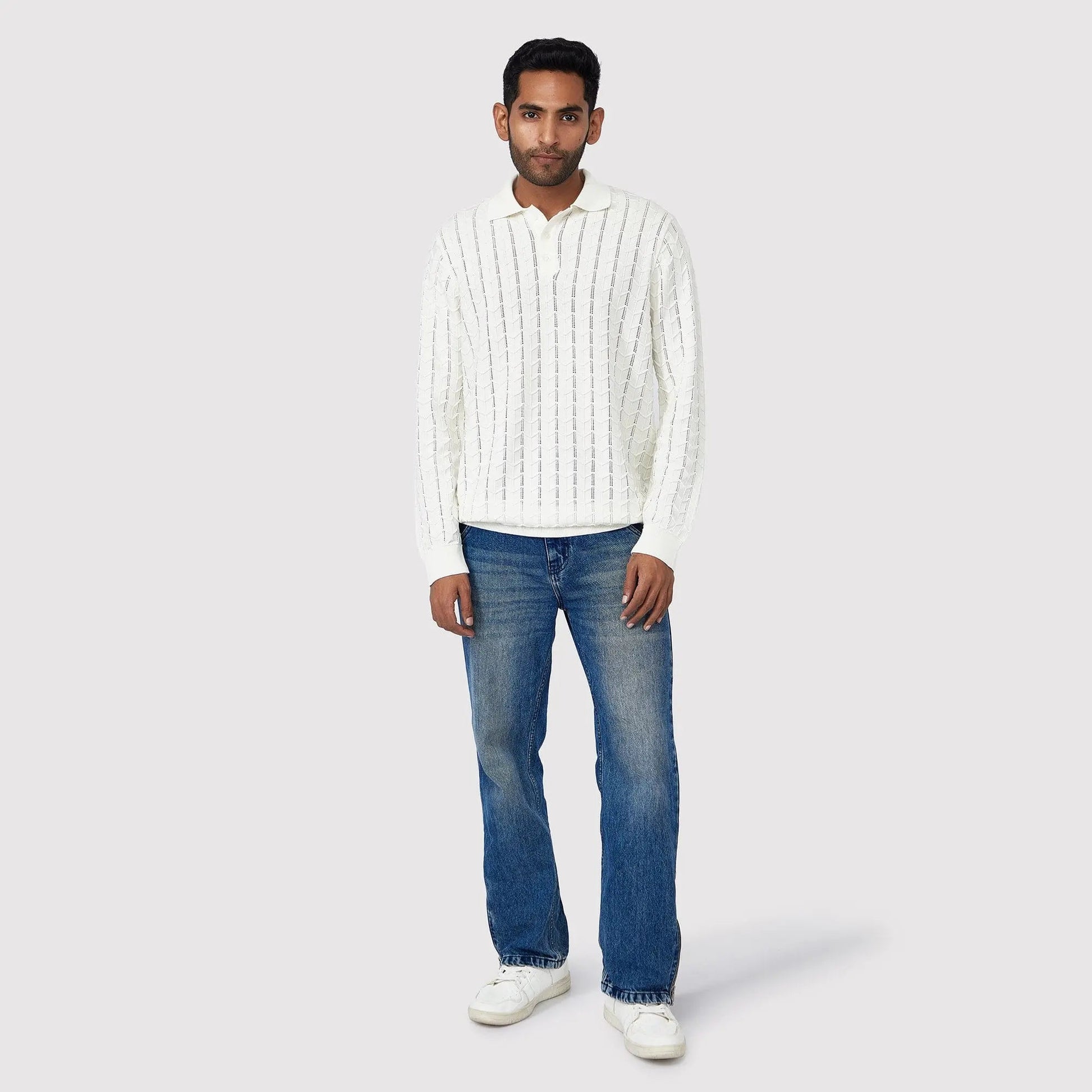 Chevron Self Pattern Polo SIC