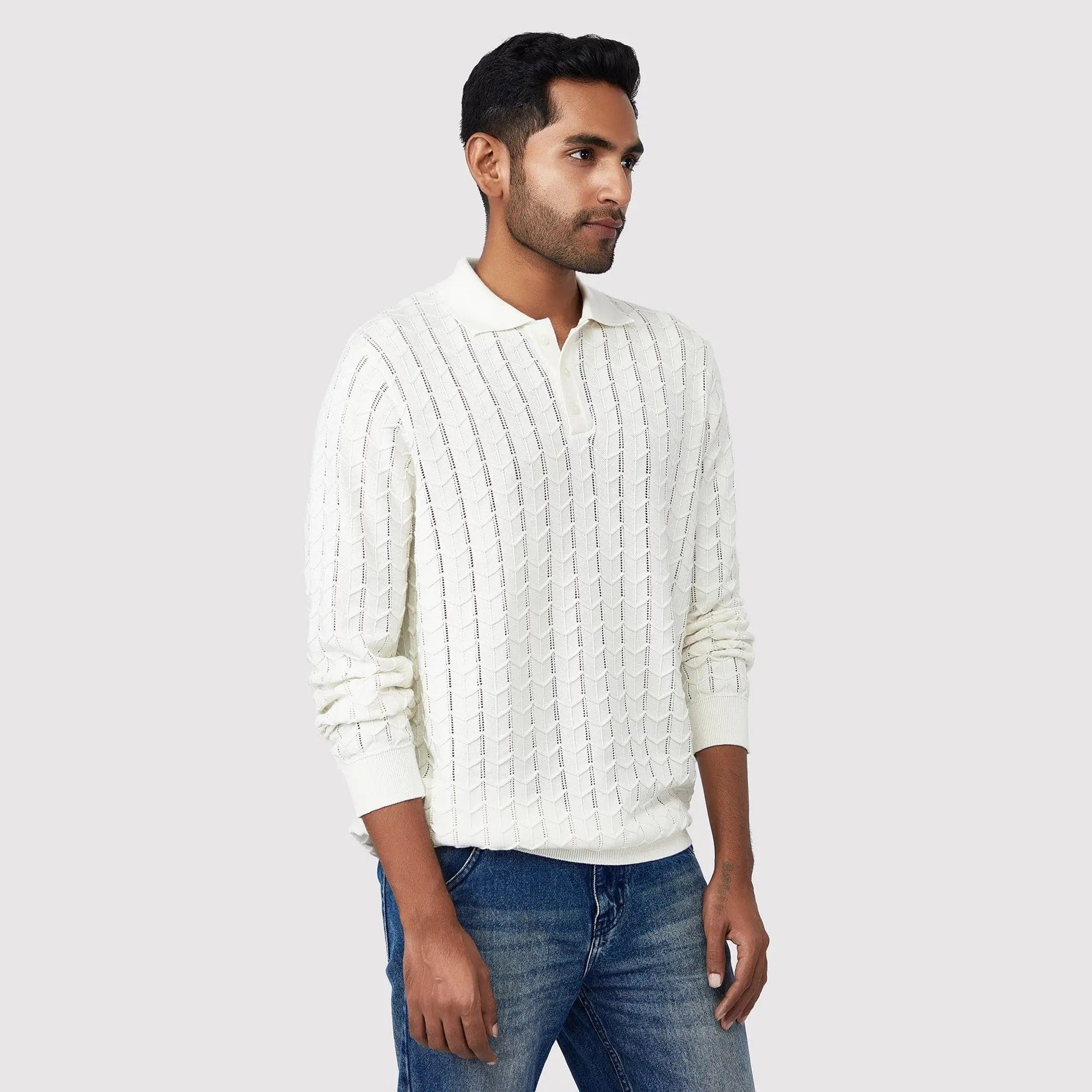 Chevron Self Pattern Polo SIC