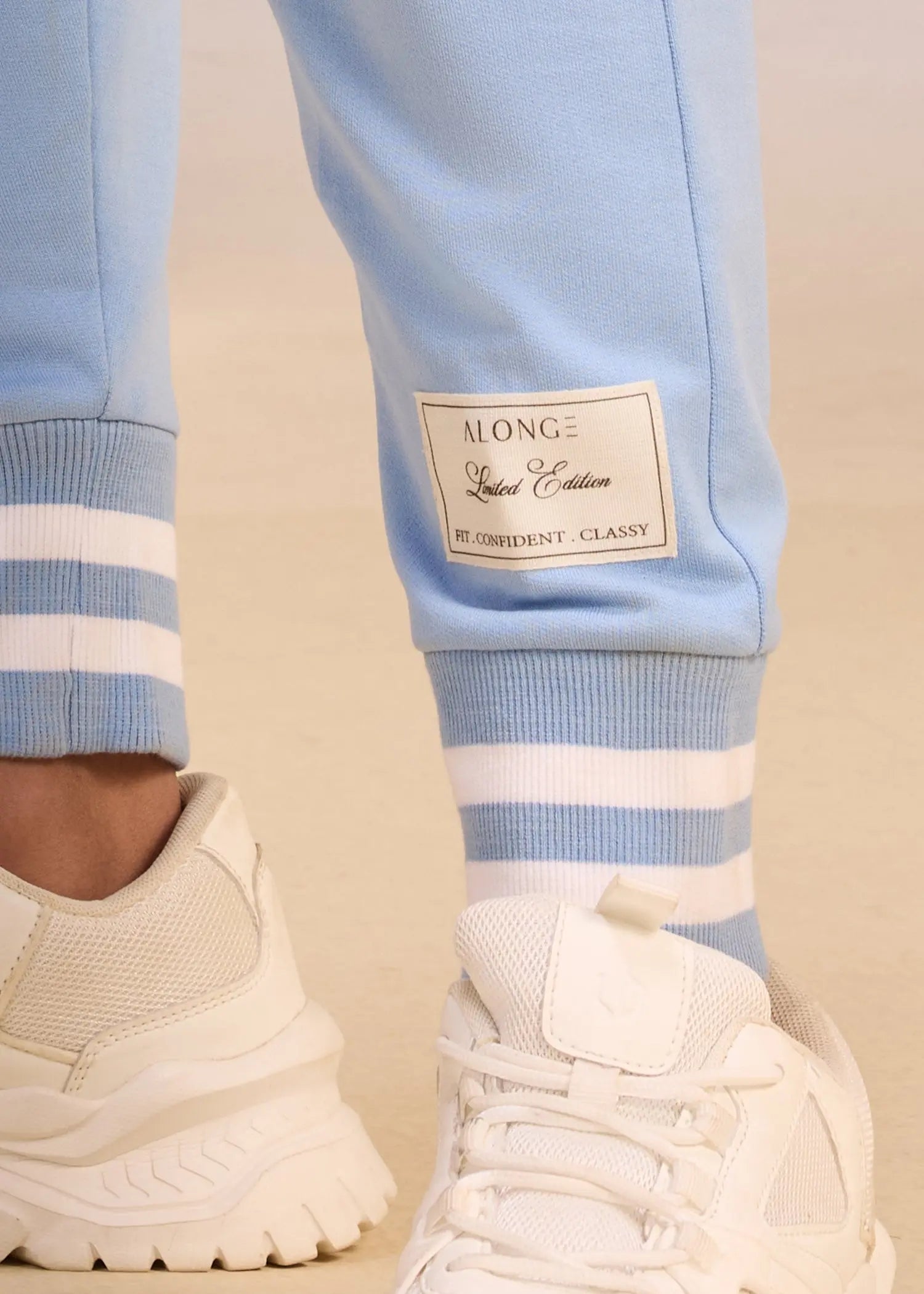 Yarn Dyed Rib iCotton Joggers Alonge