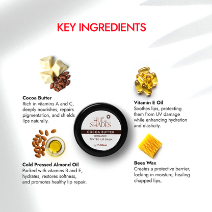 Organic Cocoa Butter Tinted Lip Balm