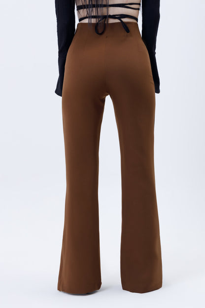 Flare Trousers With Vents