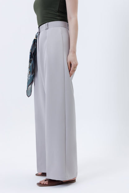 Pleated Parallel Trousers