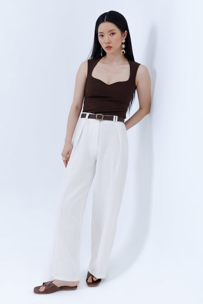 Pleated Parallel Trousers
