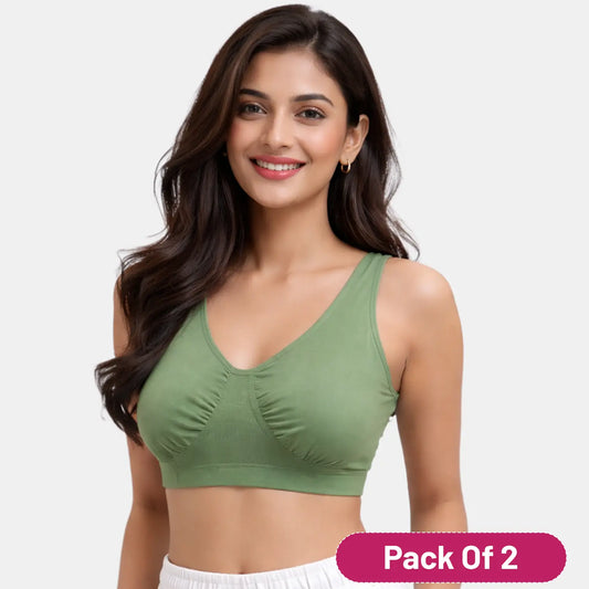 Envie Non-Padded Non-Wired Full Coverage Sleeping Bra