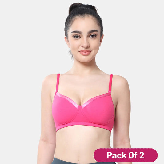 Envie Padded Non-Wired 3/4th Coverage T-Shirt Bra
