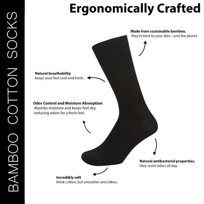 Men’s Bamboo Crew Socks SocksXpress
