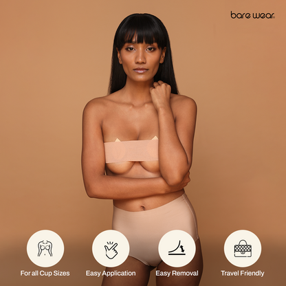 Body Tape Pre-Cut Strips 7.5cm width Sweatproof (Pack of 10)