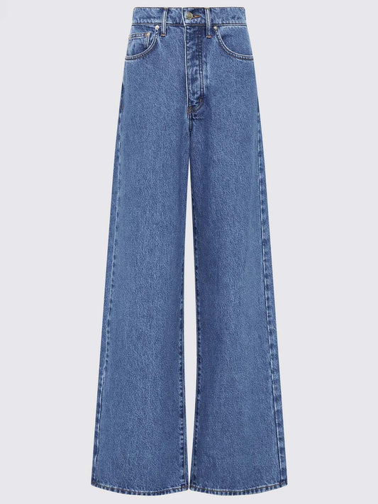 Ocean Blue Wide Leg Jeans