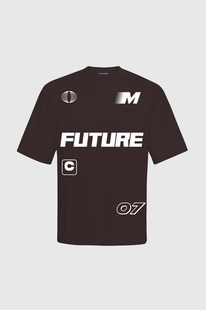 Future Heavyweight Oversized Brown T-Shirt