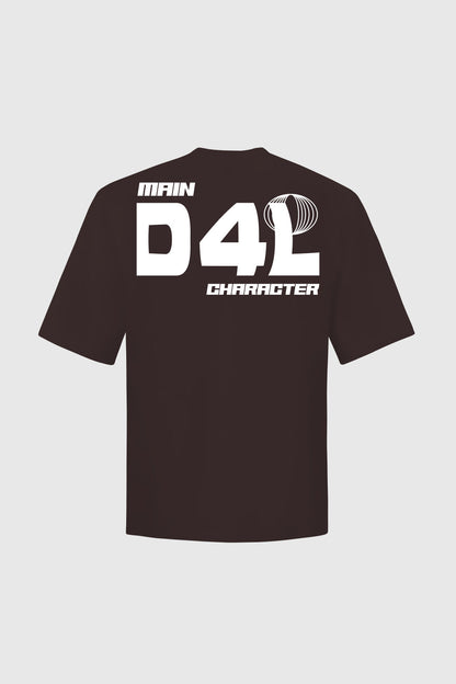 Future Heavyweight Oversized Brown T-Shirt Main Character