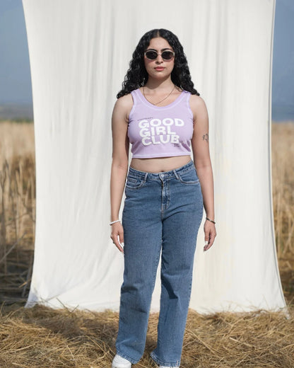 Good Girl Purple Crop Top