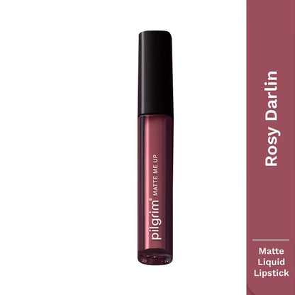 Pilgrim Matte Me Up Liquid Lipstick Rosy Darlin'-21 3 MILLI_LITRE