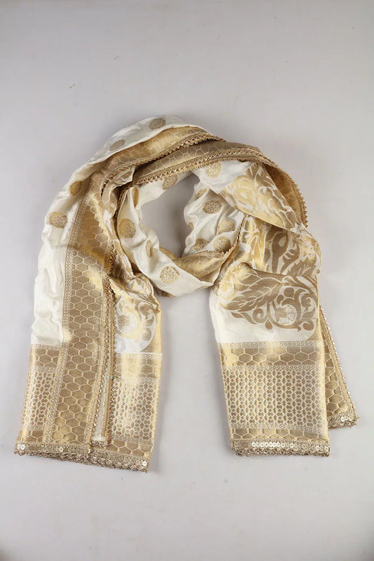 White Embroider Dupatta