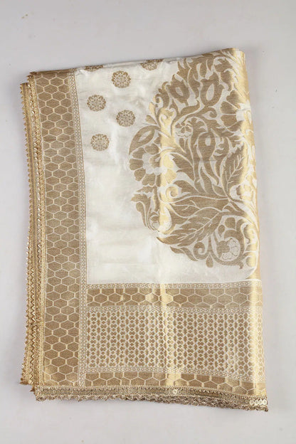 White Embroider Dupatta