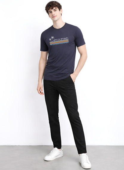 Adro Mens California Graphic T-Shirt | Retro Stripe Print Cotton Summer Tshirt | Stylish Beach T shirt | Comfortable Graphic Tee