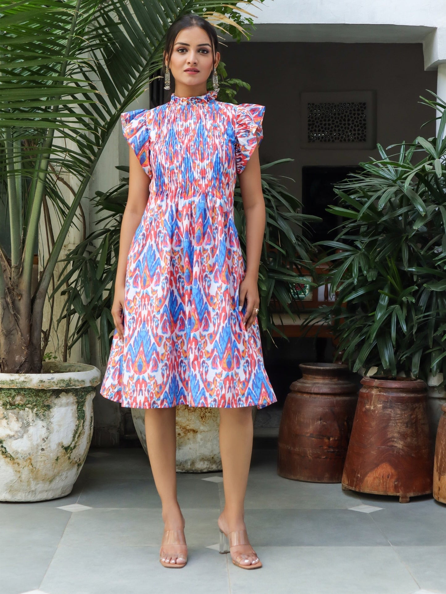 Jolene Ikkat Dress