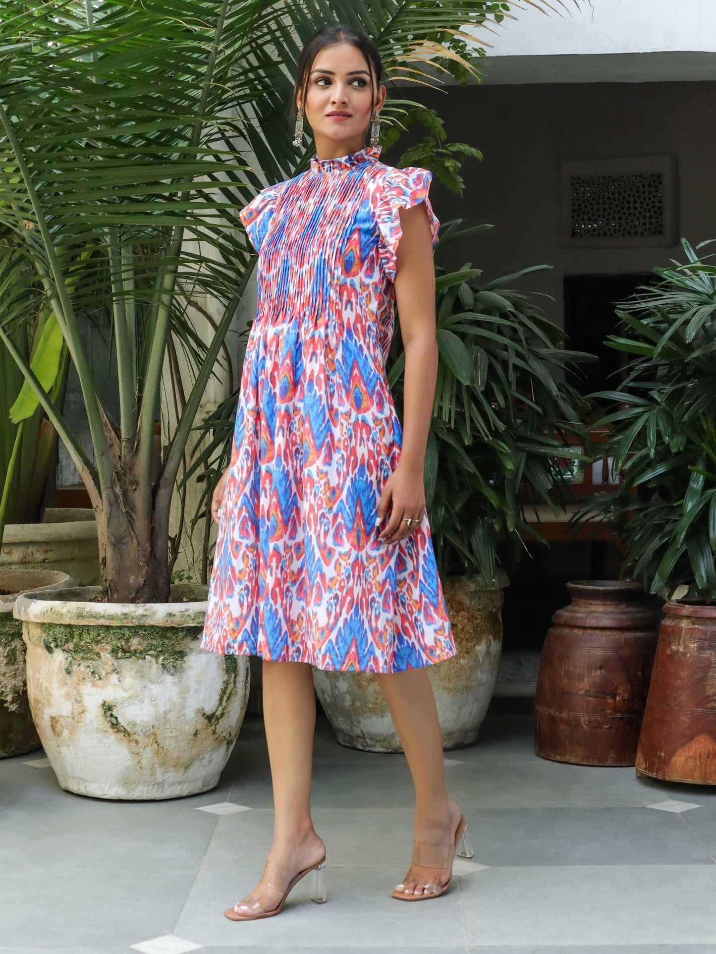 Jolene Ikkat Dress