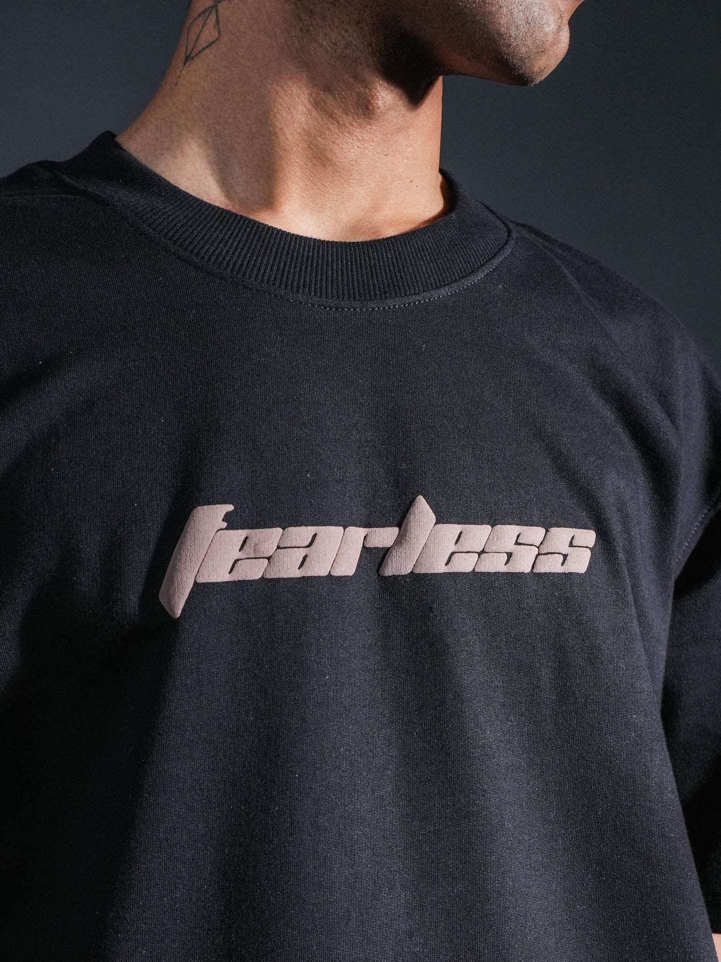 Unisex Fearless Tiger Print Oversized T-Shirt