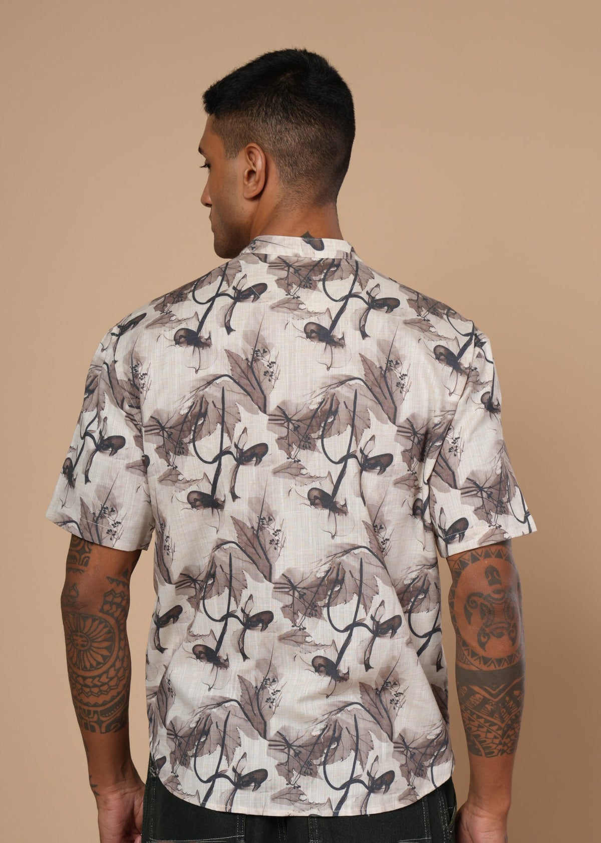 Brown Structural Resort Shirt