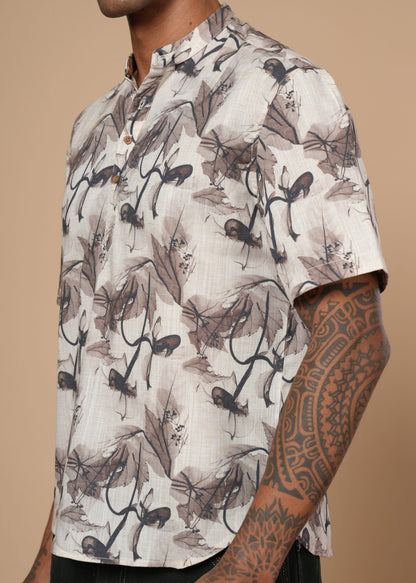 Brown Structural Resort Shirt