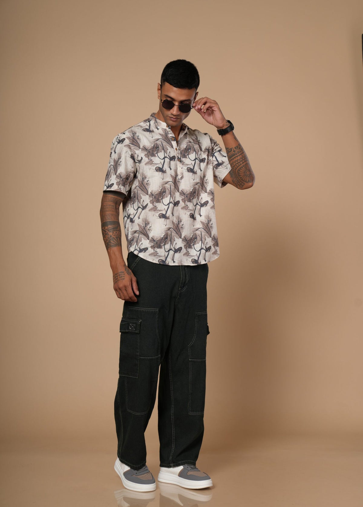 Brown Structural Resort Shirt