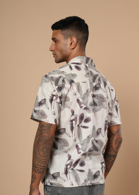 Brown Petals Resort Shirt