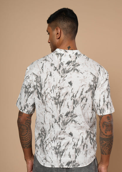 White & Grey Resort Shirt