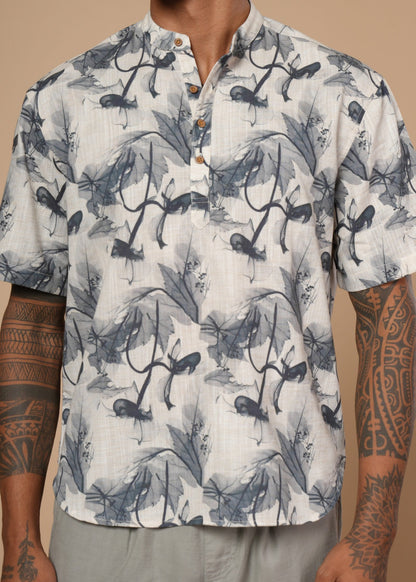 Blue Petals Resort Shirt