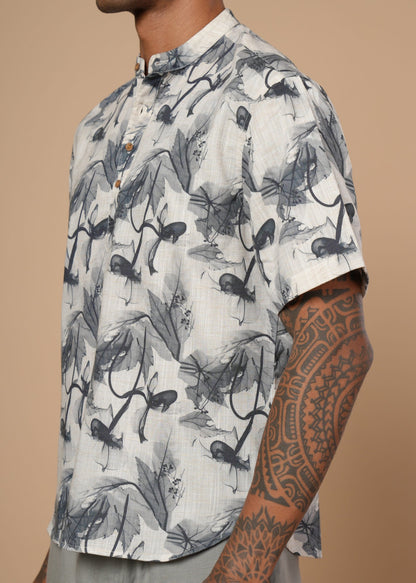 Blue Petals Resort Shirt
