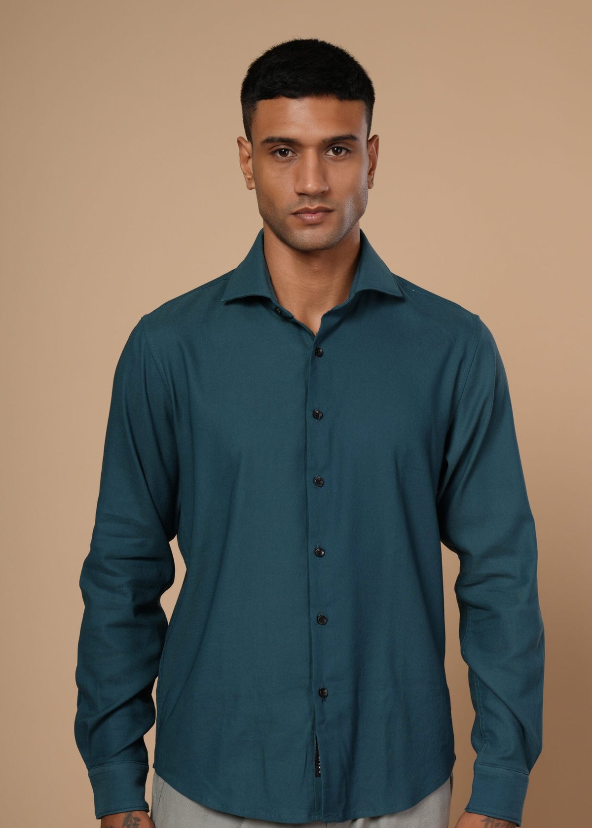 Men’s Shirt - Earthy Pastel - Teal