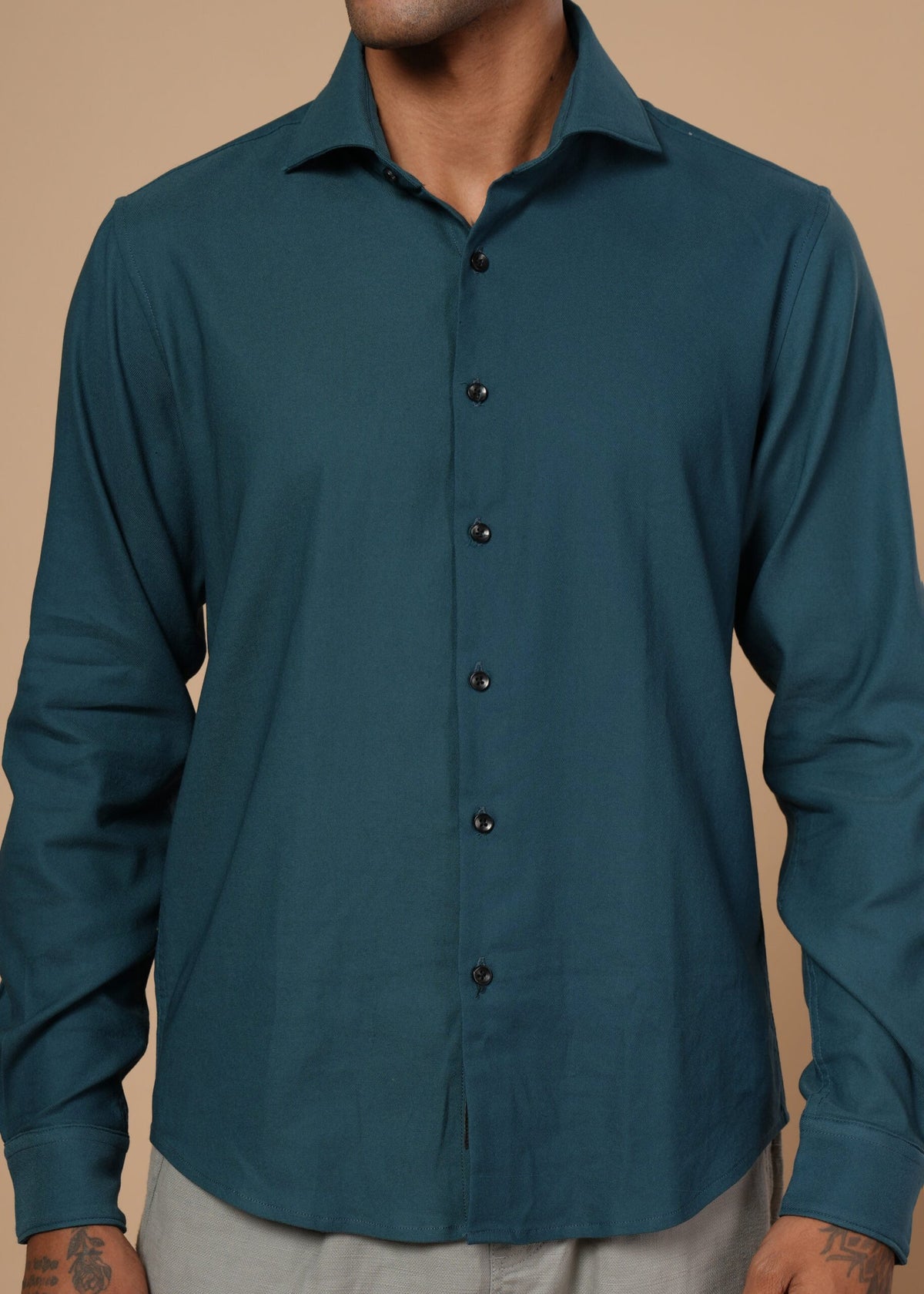 Men’s Shirt - Earthy Pastel - Teal
